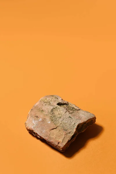 Decorative Stone Podium Brown Background — Stock Photo, Image