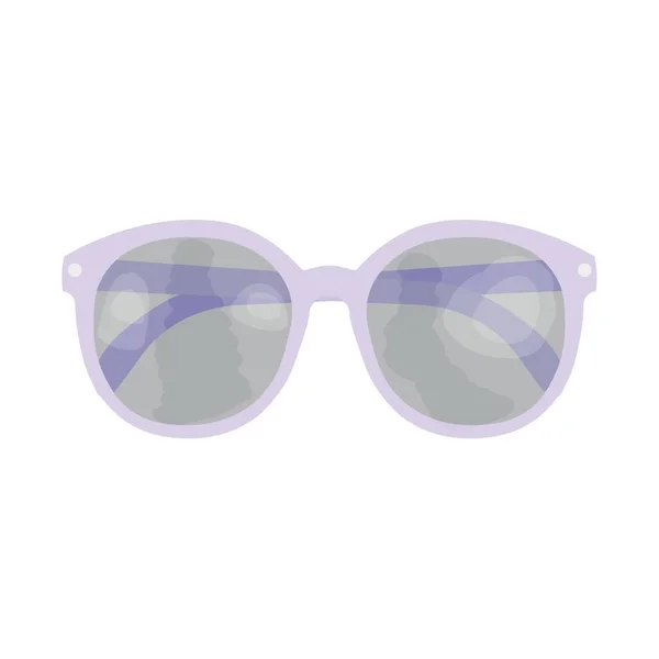 Snygga Solglasögon Vit Bakgrund — Stock vektor