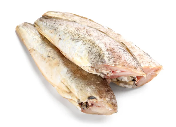 Raw Codfish Isolated White Background — Stock Photo, Image