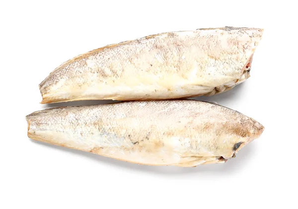 Сырая Рыба Выделена Белом Фоне — стоковое фото