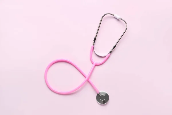 Modern Stethoscope Pink Background — Stock Photo, Image