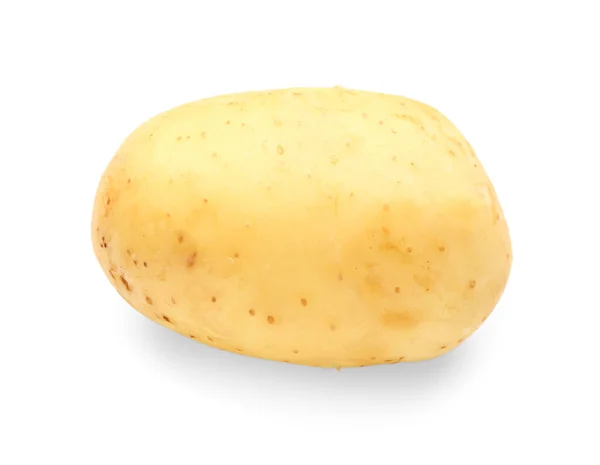 白色背景的生土豆 — 图库照片