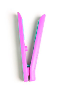 Beyaz arka planda izole edilmiş düzleştirme demiri. Çocuk Bayramı kutlaması