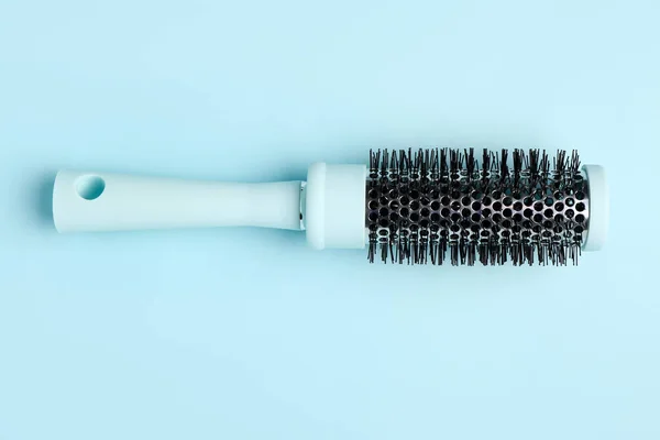 Hair Brush Blue Background — Stock Photo, Image