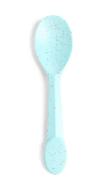 Blue Spoon Isolated White Background Children Day Celebration — Stock Photo, Image