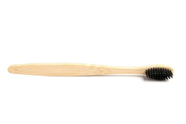 白地に竹歯ブラシ — ストック写真