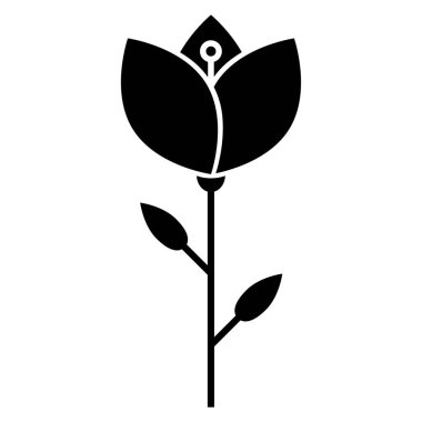 Beyaz arka planda Hıristiyanlığın sembolü olarak Lily çiçeği