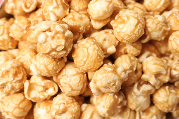 Chrupiący Popcorn Jako Tło Zbliżenie — Zdjęcie stockowe