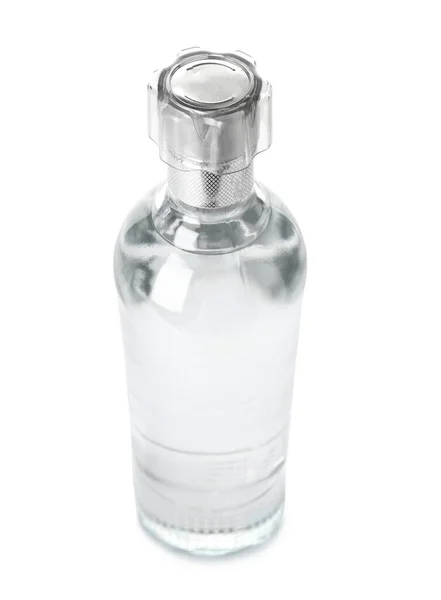 Garrafa Vodka Isolado Fundo Branco — Fotografia de Stock