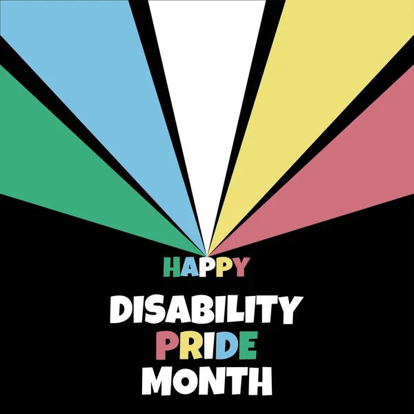 stock vector Banner for Disability Pride Month