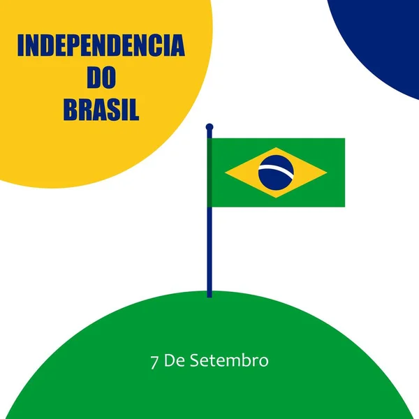 stock vector Banner for Happy Brazil Independence Day