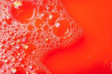 Arkaplan olarak mercan renk kabarcıkları