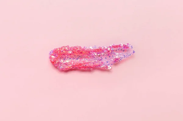 Glitter Stroke Pink Background — Stock Photo, Image
