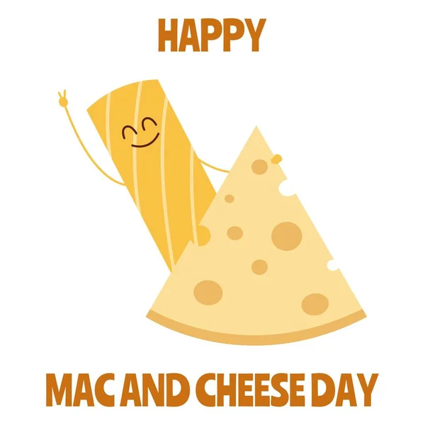 Баннер Национальный День Макарон Сыра — стоковый вектор