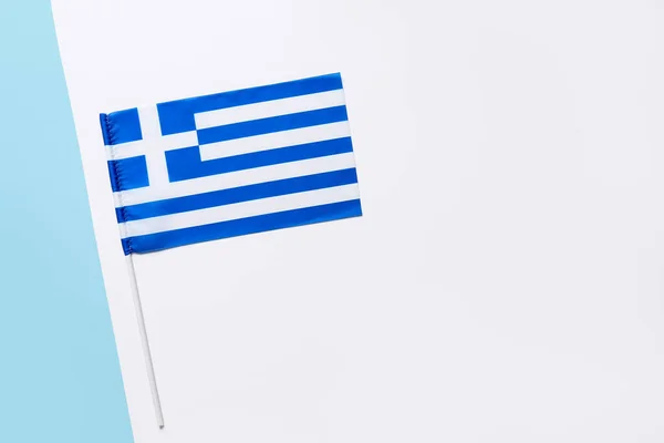 Térkép Greece White Blue Background — Stock Fotó