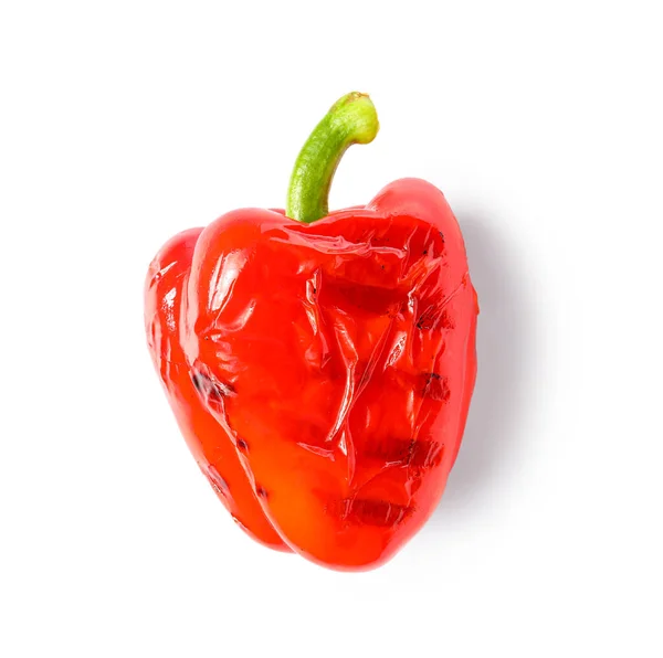 Tasty Grilled Bell Pepper Isolated White Background Royalty Free Stock Images