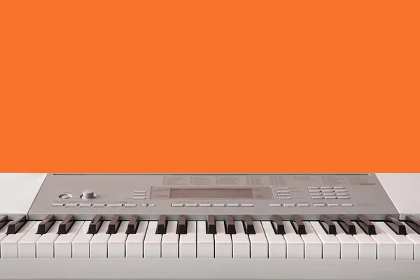 Modern Synthesizer Orange Background — Stock Photo, Image