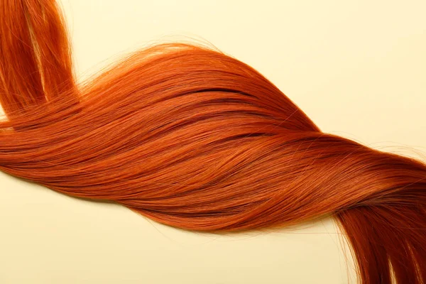 Ginger Hair Strand Color Background Closeup — Stock Photo, Image