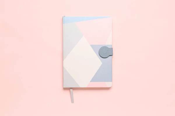 Modern Notebook Pink Background — Stock Photo, Image