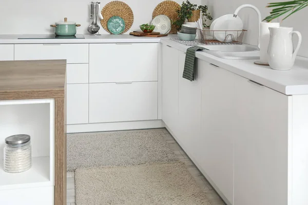 Permadani Lembut Bagian Dalam Dapur Modern — Stok Foto