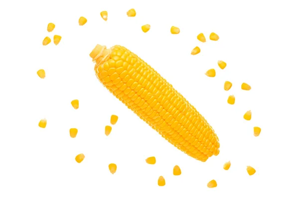 Свежая Кукуруза Семена Белом Фоне — стоковое фото