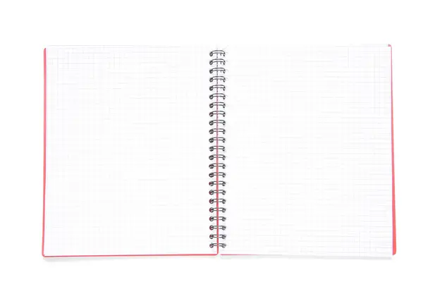Abrir Novo Notebook Isolado Fundo Branco — Fotografia de Stock