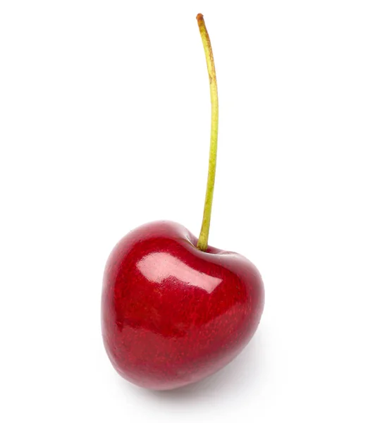 Sweet Cherry Vit Bakgrund — Stockfoto