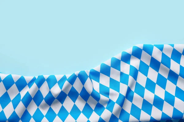 Bandera Baviera Sobre Fondo Azul — Foto de Stock