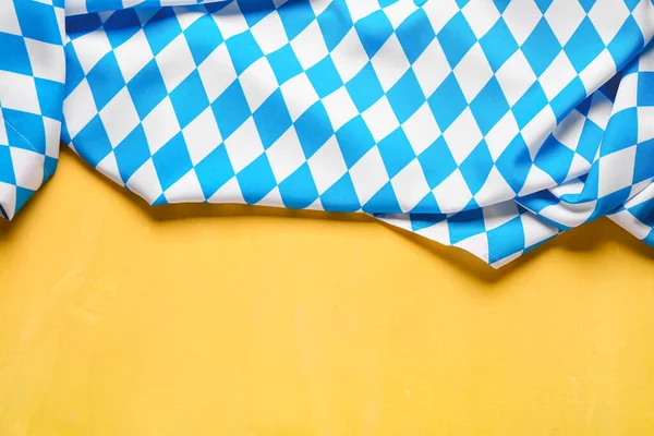 Sarı Arka Planda Bavyera Bayrağı — Stok fotoğraf