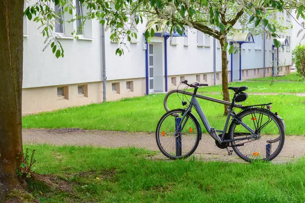 Nueva Bicicleta Con Estilo Parque Día Soleado —  Fotos de Stock