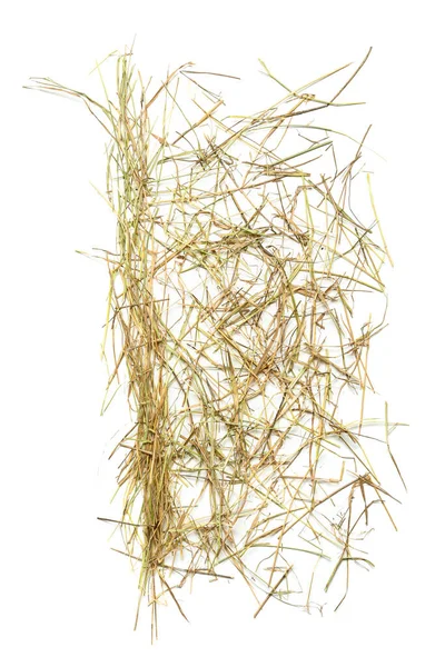 Straw Scattered White Background — Stock Photo, Image