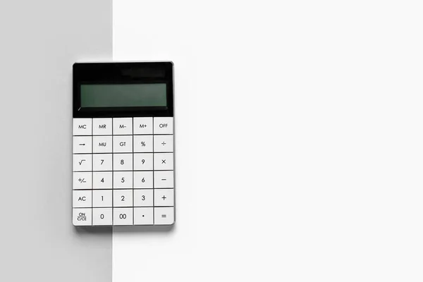 Calculatrice Moderne Élégante Sur Fond Couleur — Photo
