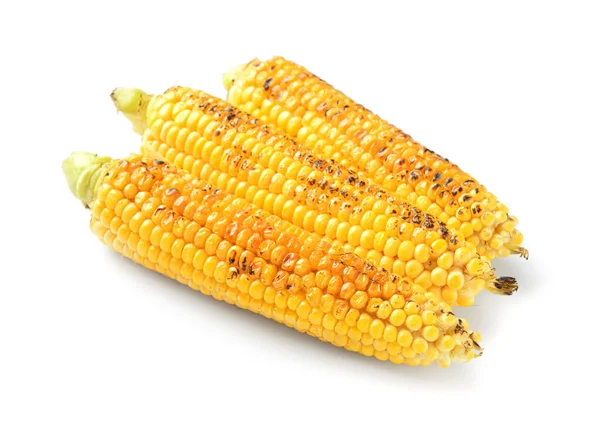 Смачні Кукурудзяні Камери Білому Тлі — стокове фото