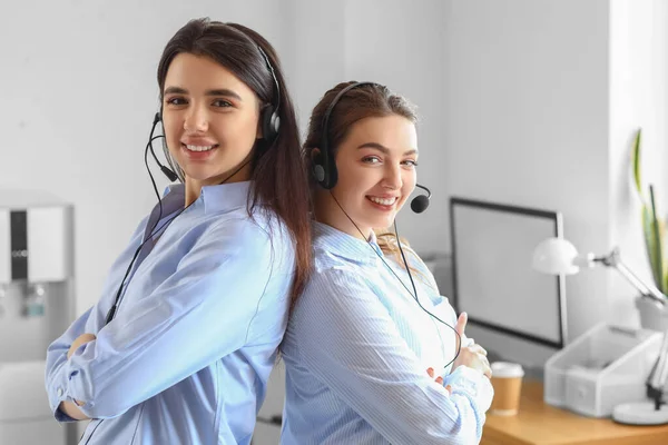 Female Technical Support Agents Office — Stock Photo, Image