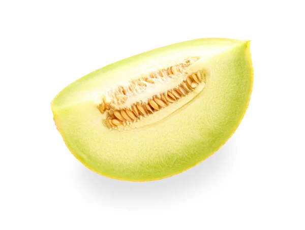Lätt Söt Melon Vit Bakgrund — Stockfoto