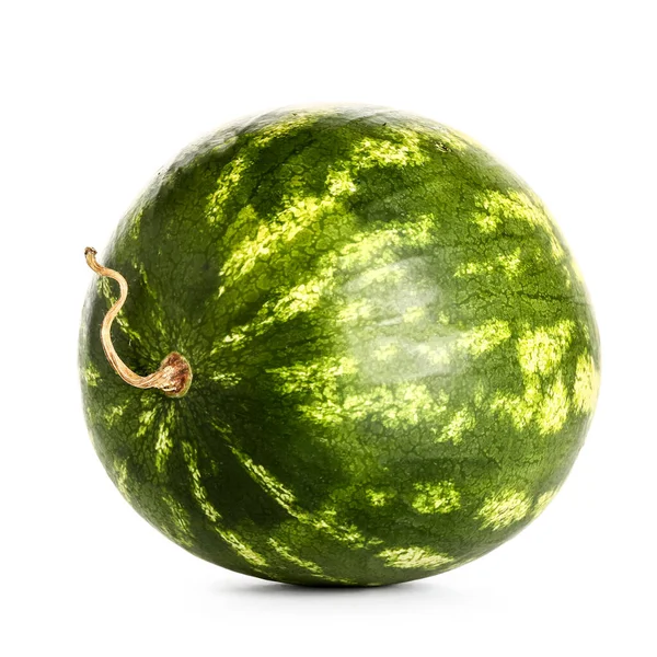 Frische Wassermelone Auf Weißem Hintergrund — Stockfoto