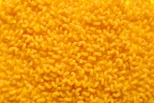 Raw Cavatappi Pasta Background Closeup — Stock Photo, Image