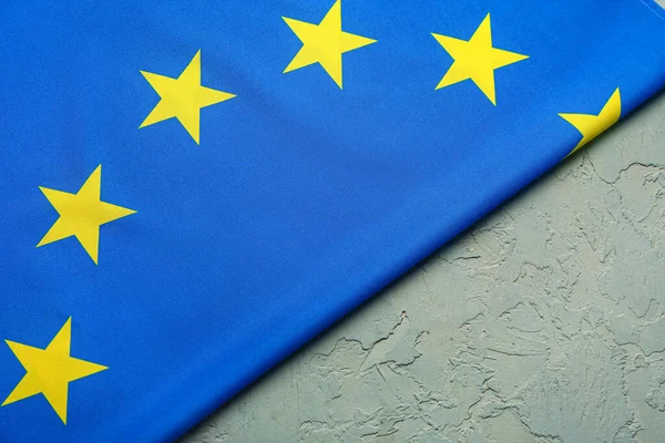 European Union Flag Blue Background — Stock Photo, Image