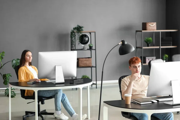 Young Programmers Working Office — Stock Photo, Image