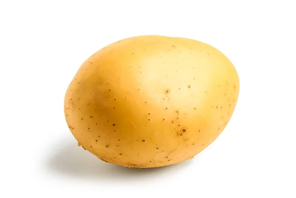 在白色背景下分离的生土豆 — 图库照片