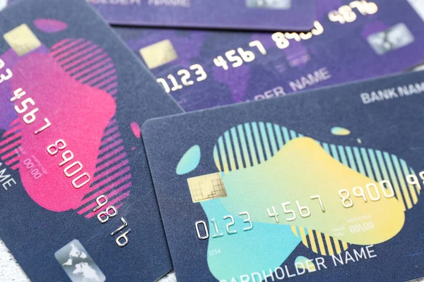 Texture Many Credit Cards Background — Stock Photo, Image
