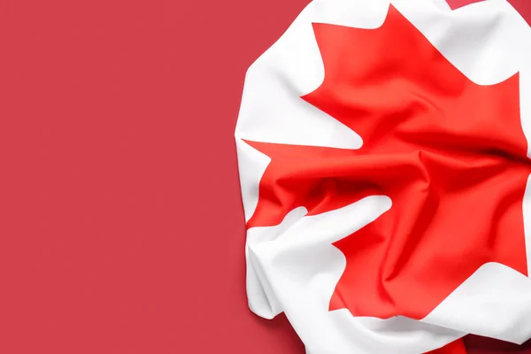 Flag Canada Red Background — Stock Photo, Image
