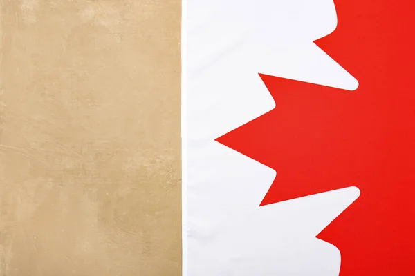 Vlag Van Canada Bruine Achtergrond — Stockfoto