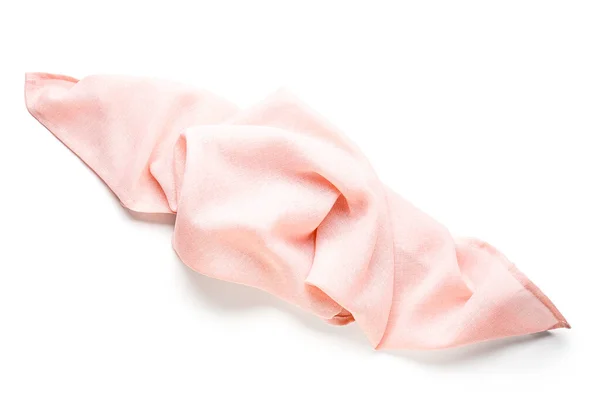 Pink Napkin Isolated White Background — Stock Photo, Image
