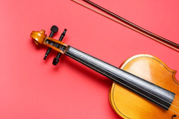 Beautiful Violin Bow Color Background — Stock Photo, Image