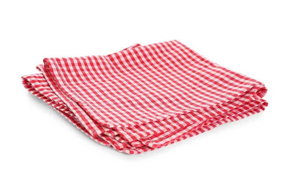 Folded Red Napkins Isolated White Background — Stock Photo, Image