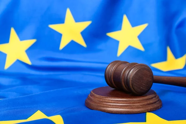 Domarklubba Europeiska Unionens Flagga — Stockfoto