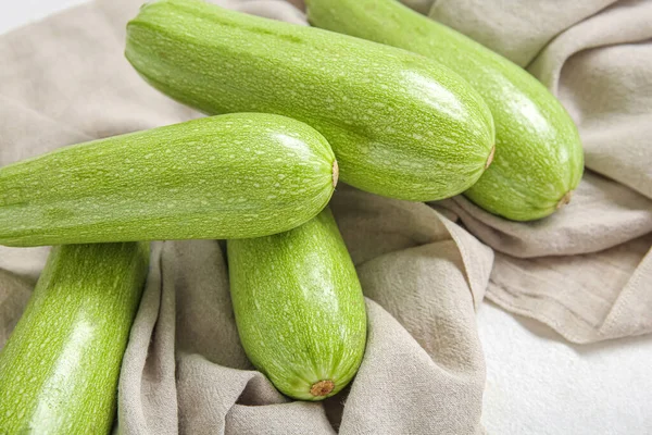 Fresh Green Zucchini Table — Stock Photo, Image