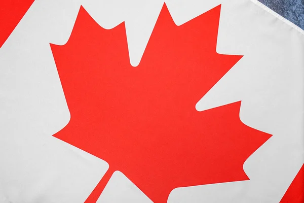 Kanada Zászlaja Kék Háttér — Stock Fotó