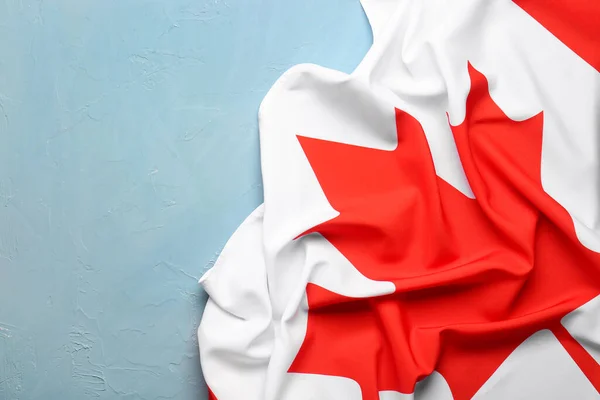 Bandiera Del Canada Sfondo Blu — Foto Stock